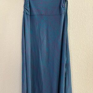 Alpine Design Teal Patterned Maxi Skirt